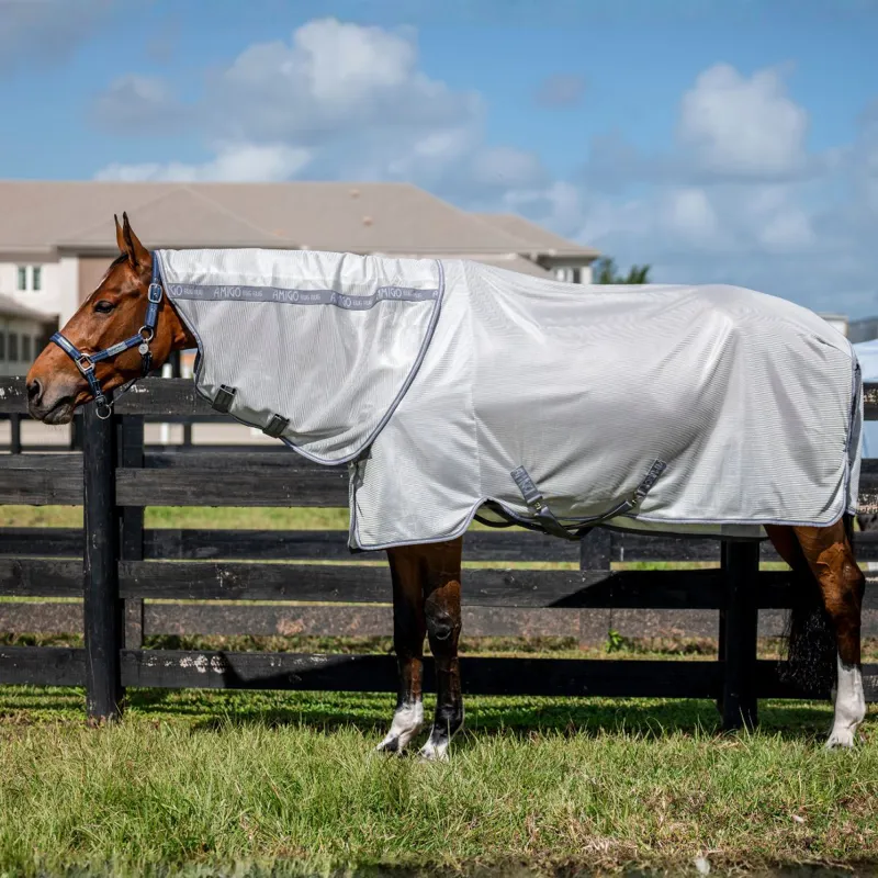 Amigo Bug Rug Plus Fly Rug - Silver/Titanium Grey/Silver