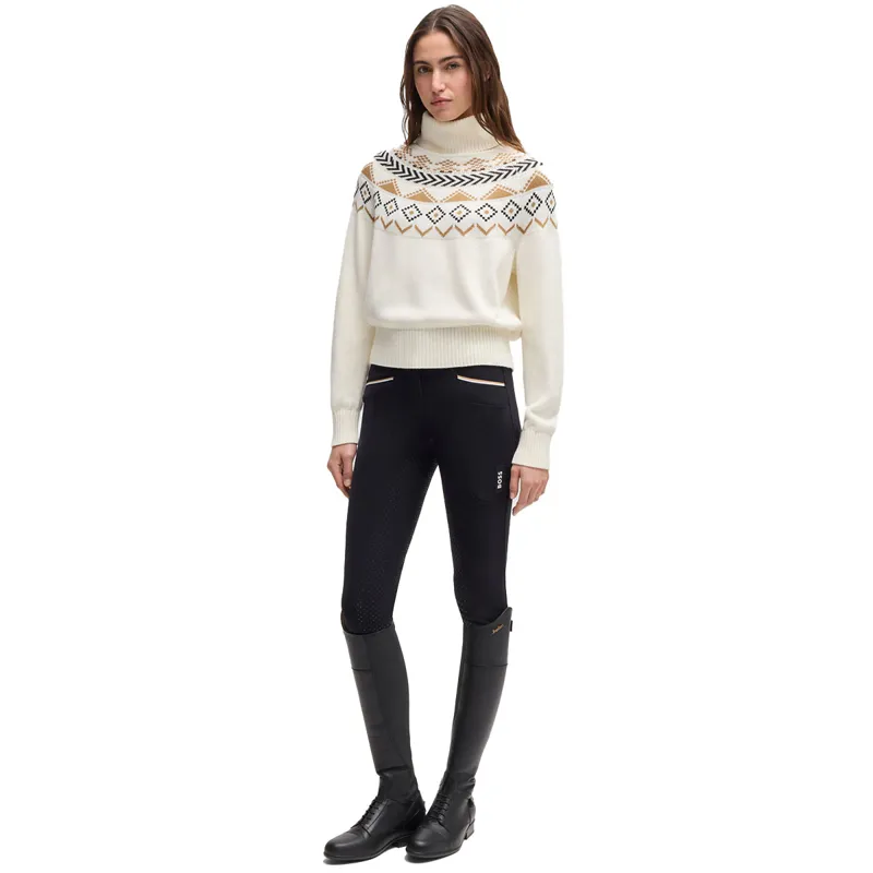 BOSS Equestrian Anouk Womens Jumper - Norway Soft Cream-4
