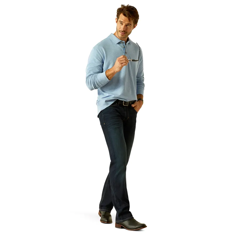 Ariat Country Wilton Mens Sweatshirt - Chambray Blue Heather-2