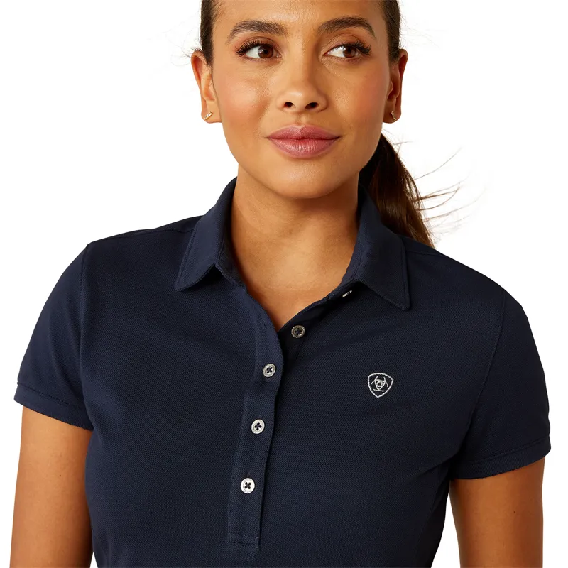 Ariat Prix 3.0 Ladies Polo Shirt - Navy-3