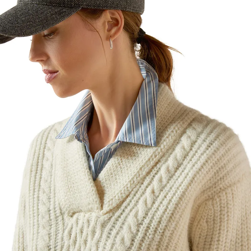 Ariat Country Arley Womens Sweater - Arctic Wolf-3