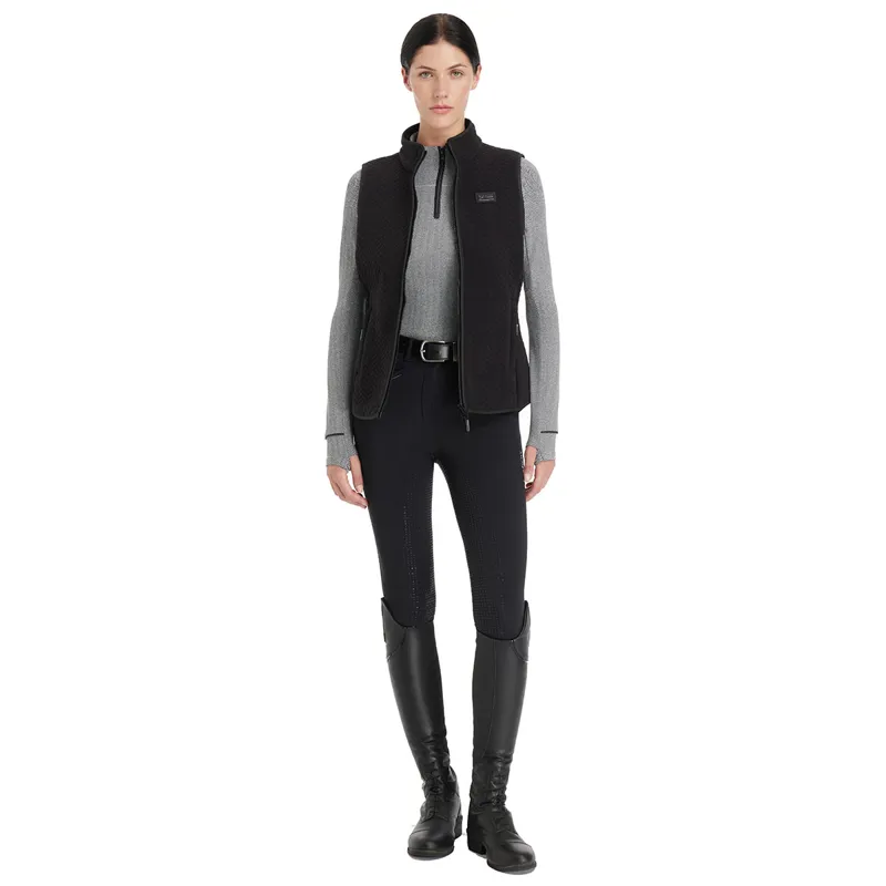 LeMieux Aspen Herringbone Womens Fleece Gilet - Black-7