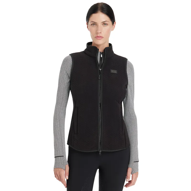 LeMieux Aspen Herringbone Womens Fleece Gilet - Black