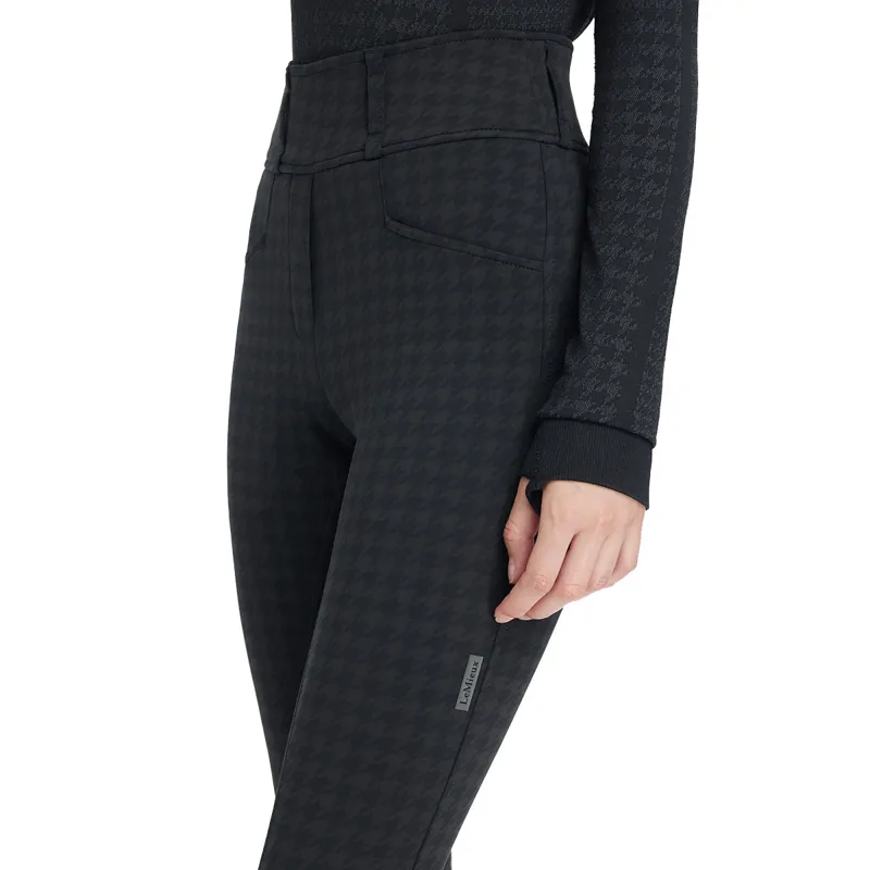 LeMieux Aspen Full Grip Womens Breggings - Houndstooth-4