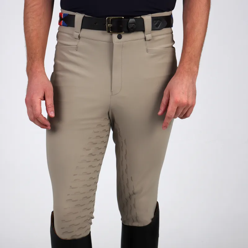 Aubrion Optima MX Mens Full Grip Breeches - Beige-6