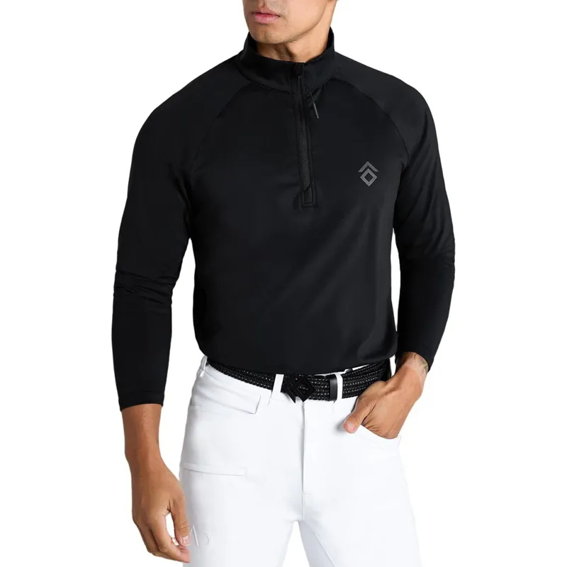 Aztec Diamond Core Junior Boys 1/4 Zip Base Layer - Black-1