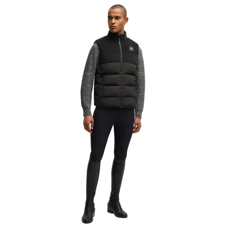 BOSS Equestrian Arthur Cord Mens Puffer Vest Gilet - Black -5