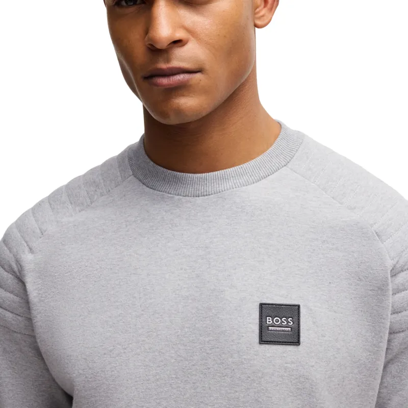 BOSS Equestrian Lex Mens Sweater - Grey Melange-3
