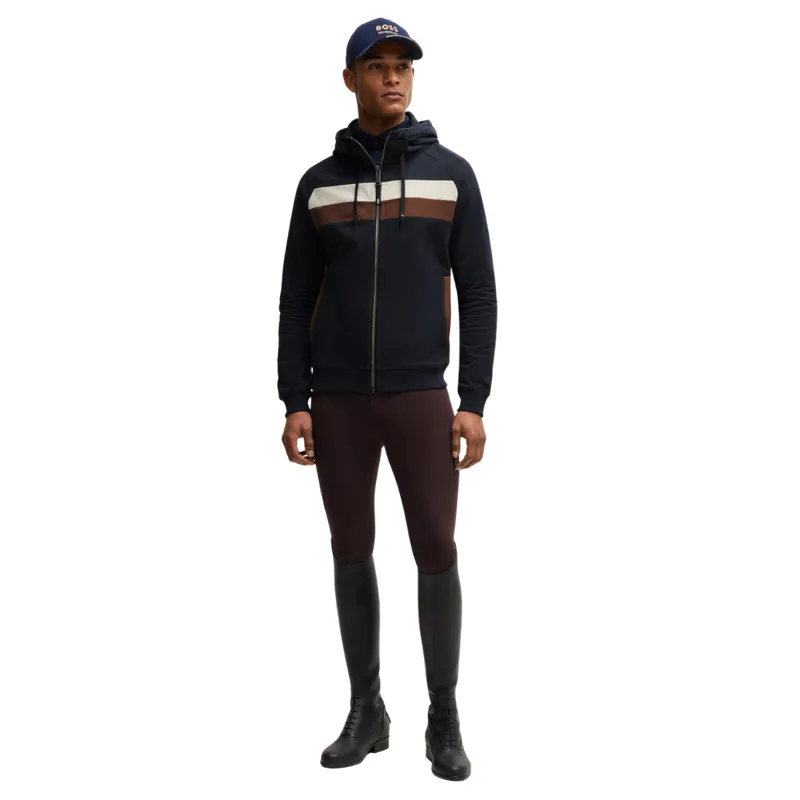 BOSS Equestrian River Zip Mens Hoodie - Sky Captain -3