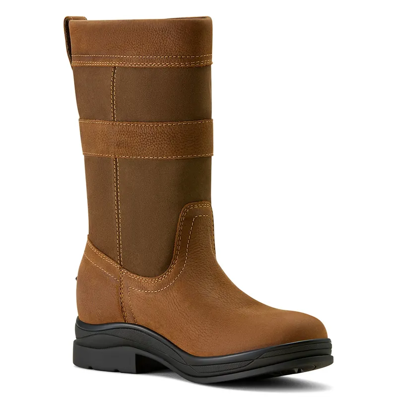 Ariat Bampton Womens Waterproof Country Boots - Baked Brown-4