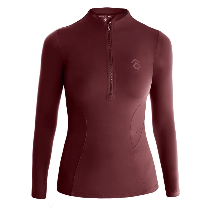 Aztec Diamond Core Long Sleeve Womens Base Layer - Cherry-2