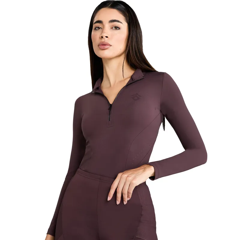 Aztec Diamond Core Long Sleeve Base Layer - Deep Mauve - X-Large-3