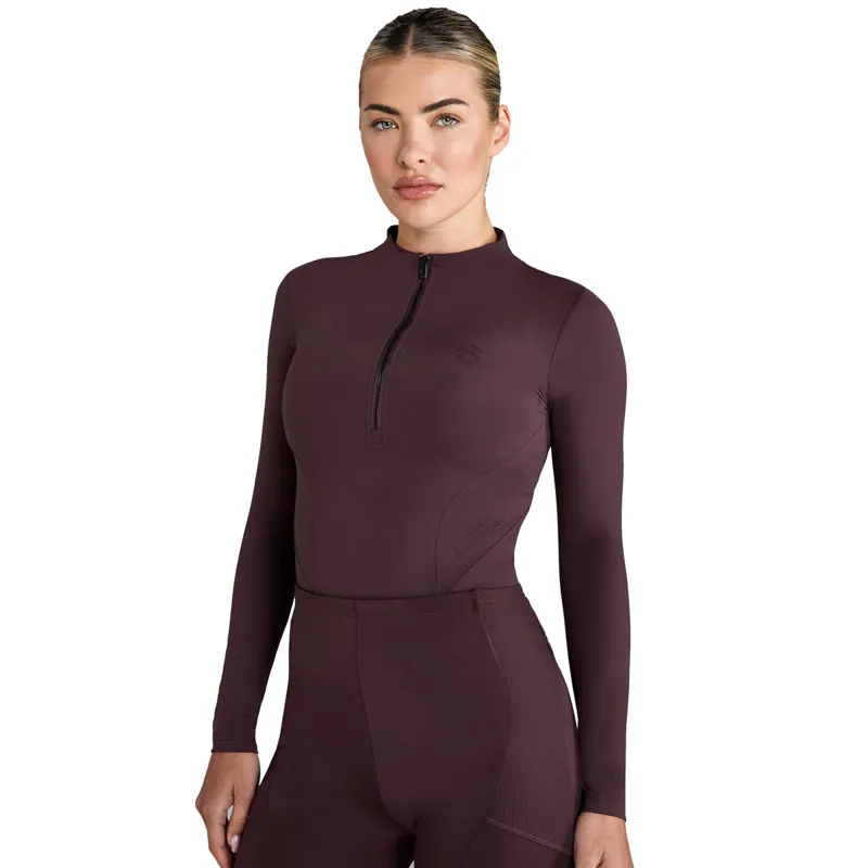 Aztec Diamond Core Long Sleeve Base Layer - Deep Mauve - X-Large-1