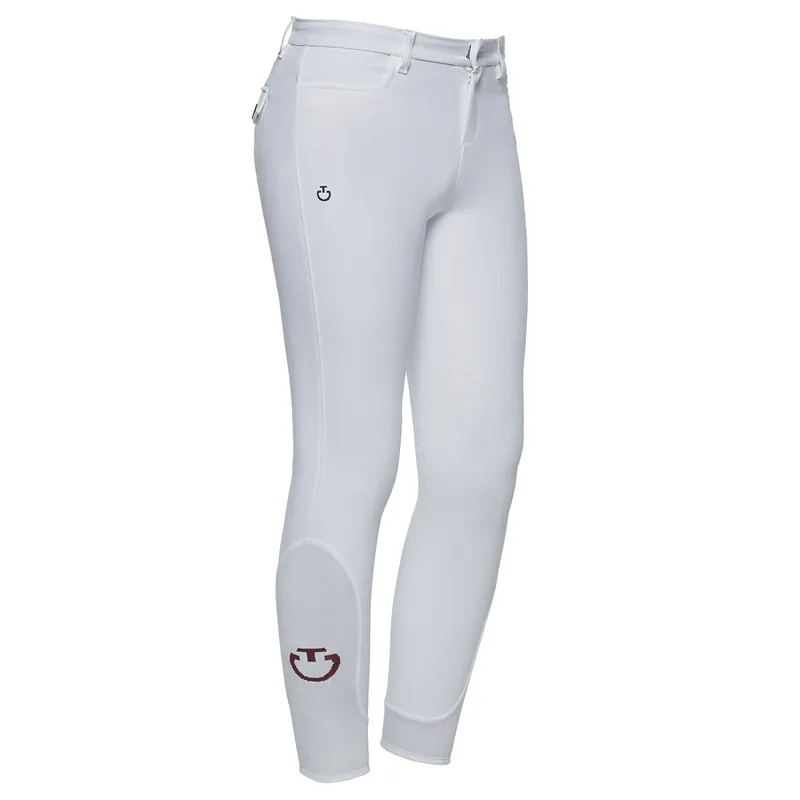 Cavalleria Toscana Junior Boys Knee Grip Breeches - White