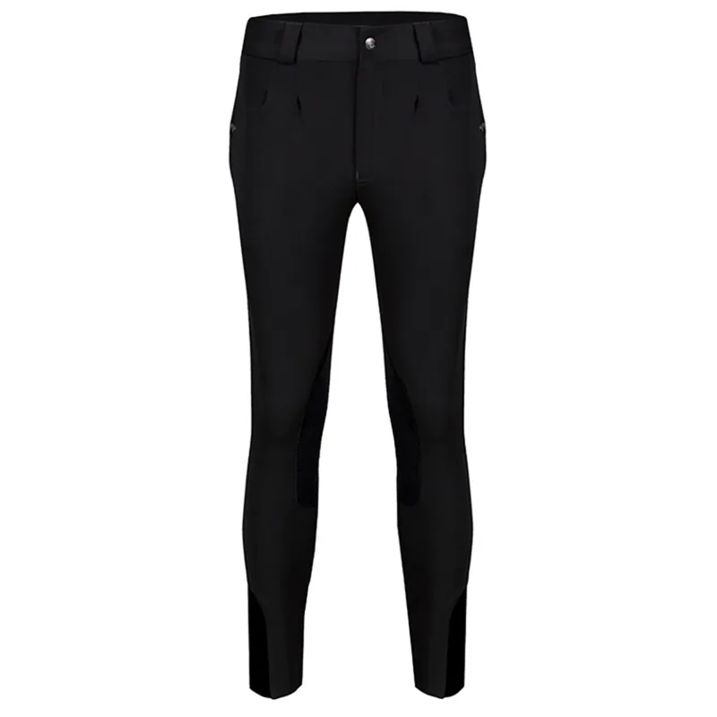 Equetech Casual Knee Patch Junior Boys Breeches - Black