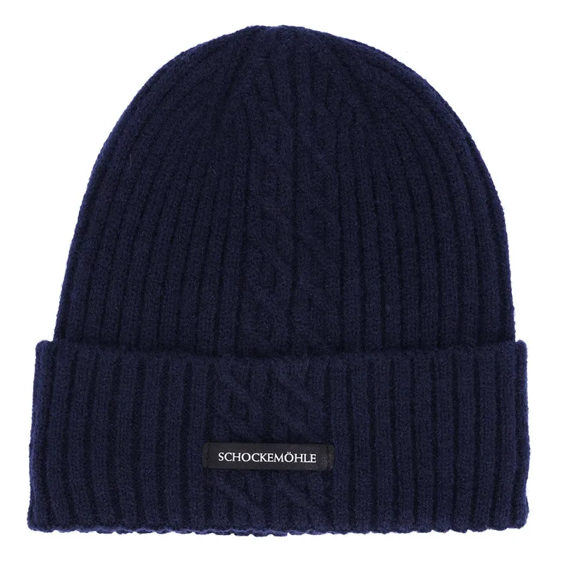 Schockemohle Braided Style Beanie - Dark Navy