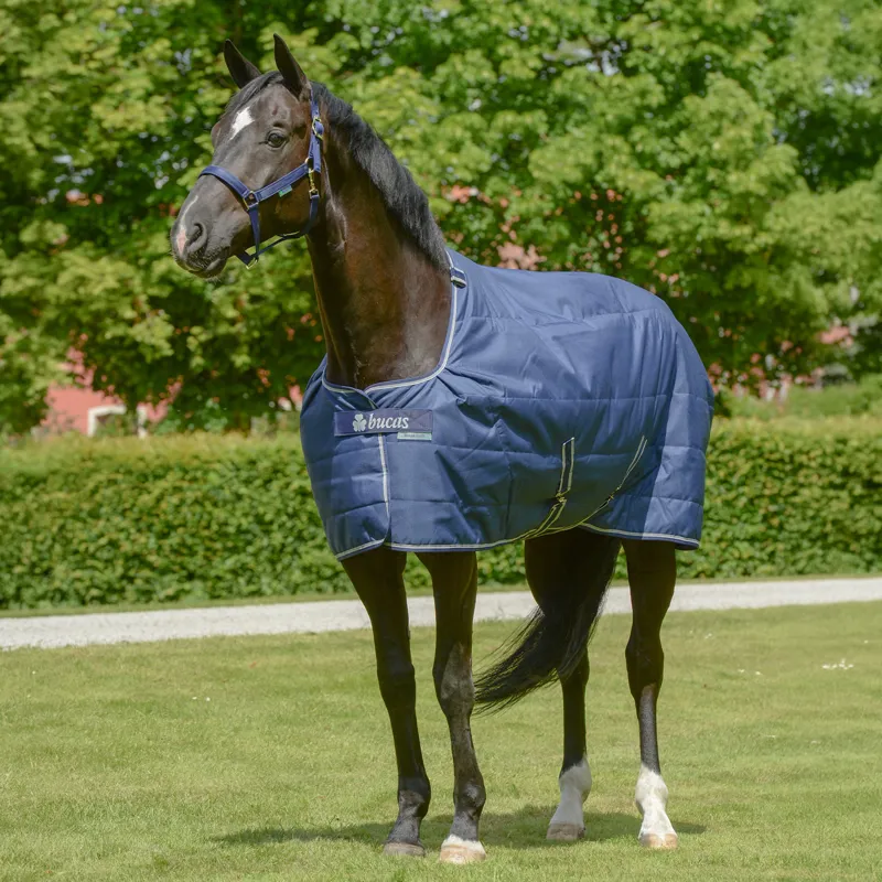 Bucas Quilt 150g Stable Rug with Stay-Dry Lining - Navy/Silver-2