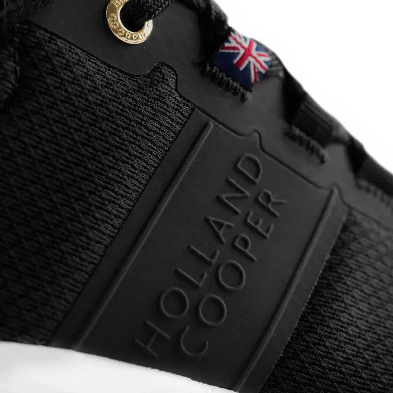 Holland Cooper Burghley Womens Waterproof Trainers - Black-8