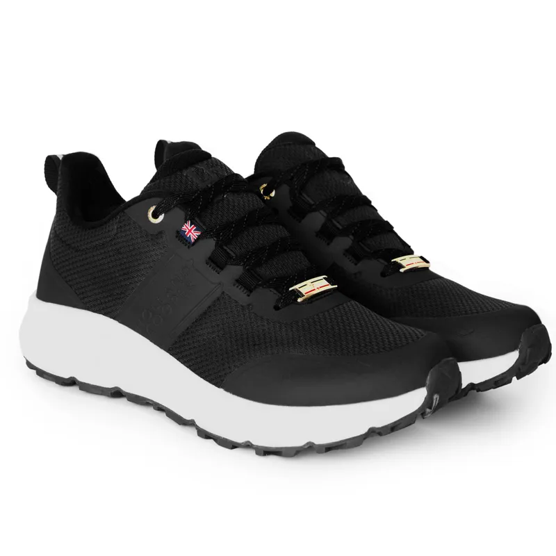 Holland Cooper Burghley Womens Waterproof Trainers - Black