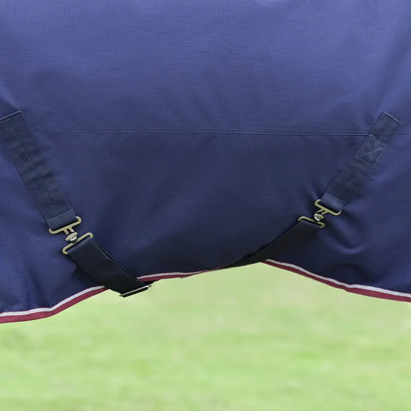 WeatherBeeta ComFiTec Essential 50g Combo Turnout Rug - Navy/Burgundy-8