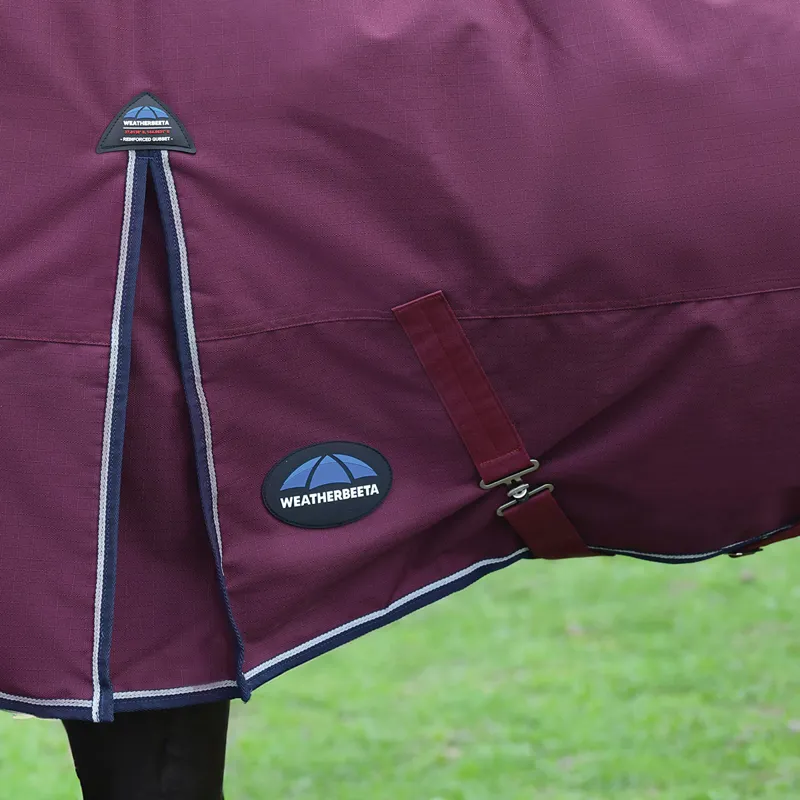 WeatherBeeta ComFiTec Essential 50g Standard Turnout Rug - Burgundy-3