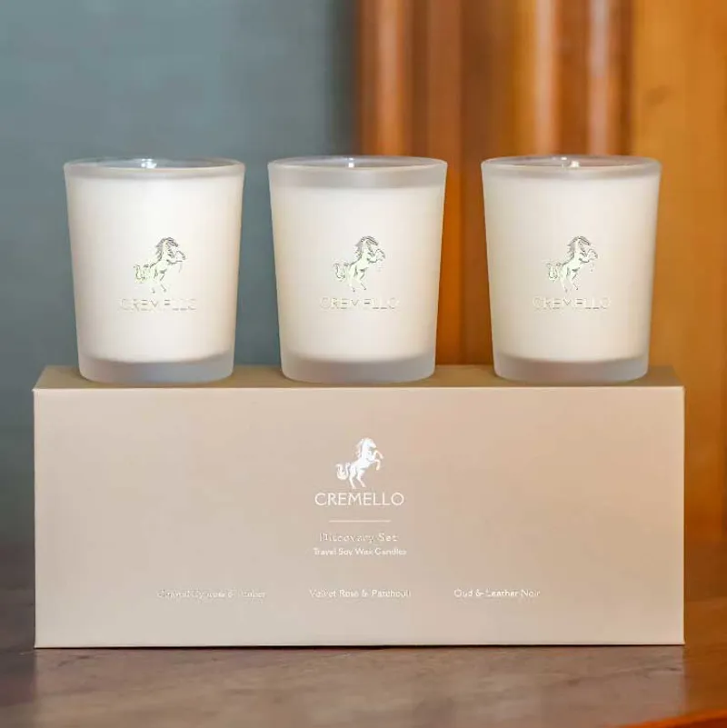 Cremello Small Candle Set
