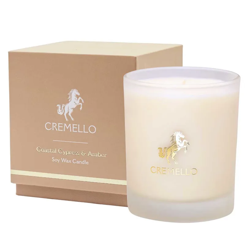 Cremello Candle - Coastal Cypress and Amber