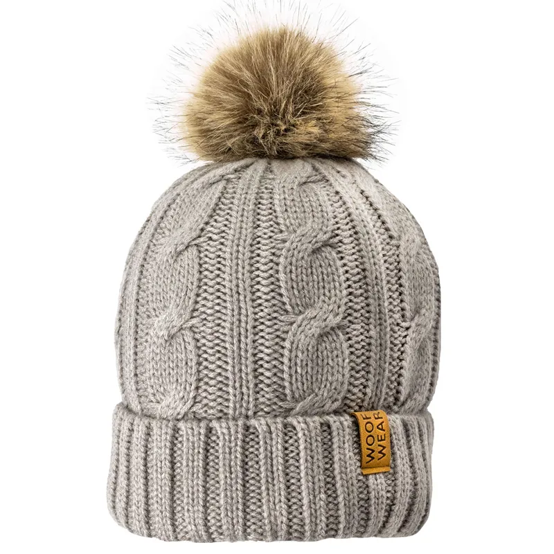 Woof Wear Cable Beanie - Stone