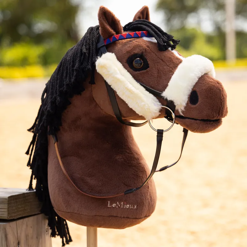 LeMieux Hobby Horse Toy - Chancer the Racehorse-2