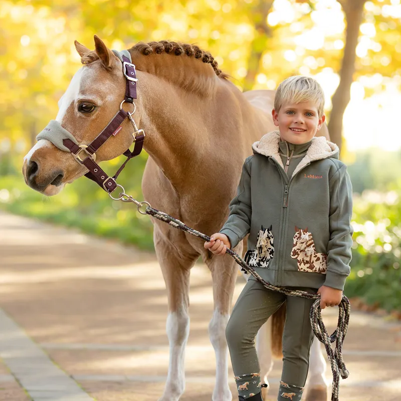 LeMieux Mini Charlie Lined Hoodie - Rosemary-1