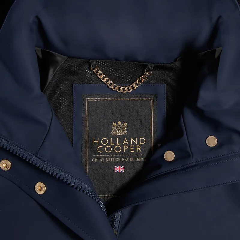 Holland Cooper Chartwell Ladies Rain Parka - Ink Navy-3