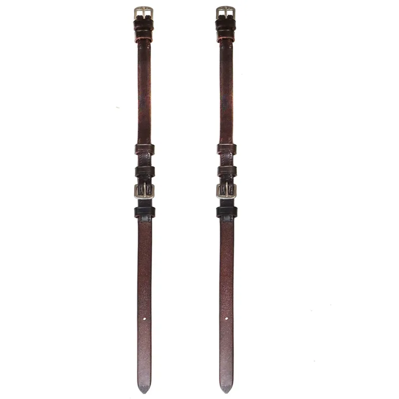 Henry James Buckle Cheekpieces - Havana Brown