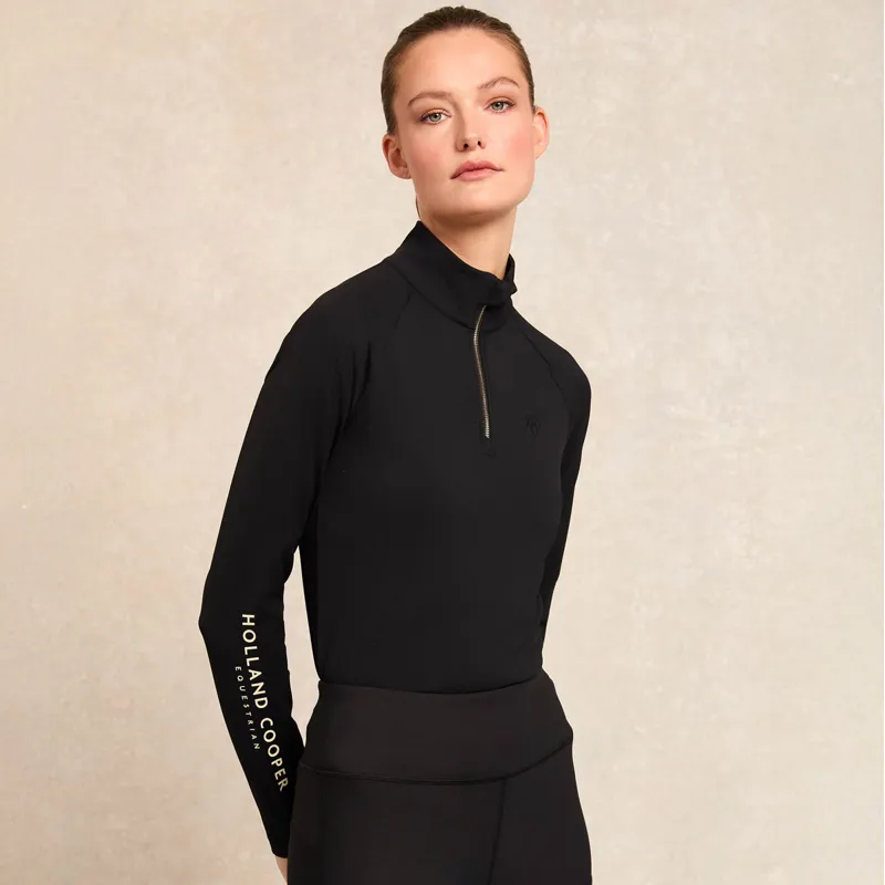 Holland Cooper Chiltern Womens Base Layer - Black-6