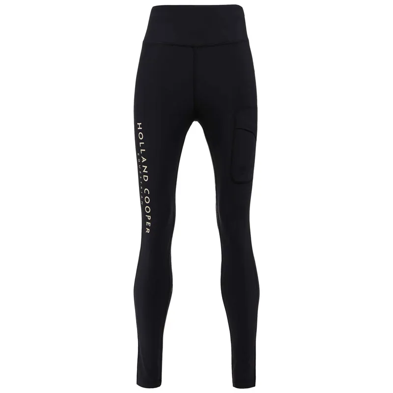 Holland Cooper Chiltern Legging Womens Riding Tights - Black-1