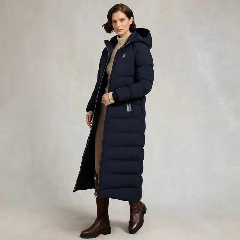 Holland Cooper Chiltern Womens Longline Yard Coat - Ink-6