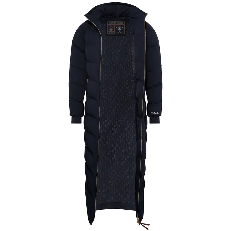 Holland Cooper Chiltern Womens Longline Yard Coat - Ink-2