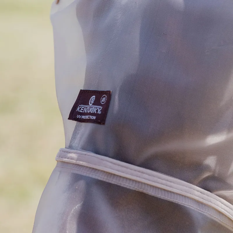 Kentucky Classic Fly Mask with Ears and Nose - Beige-4