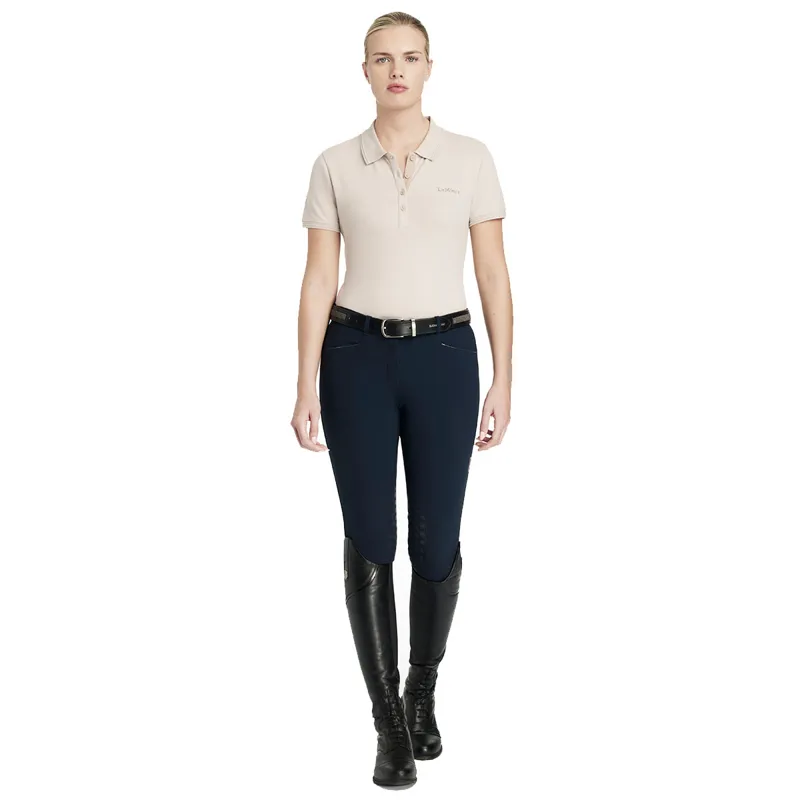LeMieux Classique Womens Polo Shirt - Stone-1