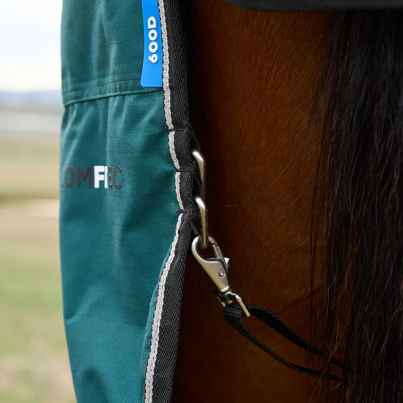 WeatherBeeta ComFiTec Classic 220g Combo Turnout Rug - Forest Green-6