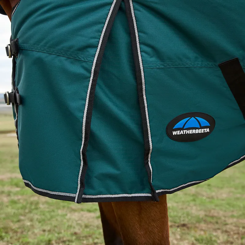 WeatherBeeta ComFiTec Classic 50g Combo Neck Turnout Rug - Forest Green-5