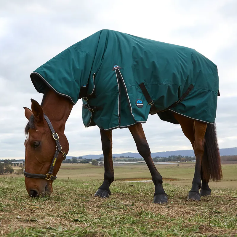 WeatherBeeta ComFiTec Classic 50g Combo Neck Turnout Rug - Forest Green-4