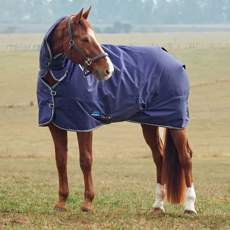 WeatherBeeta ComFiTec Tyro 360g Combo Turnout Rug - Navy/Charcoal
