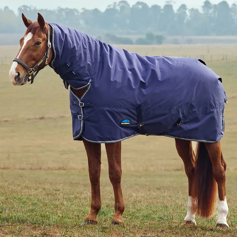 WeatherBeeta ComFiTec Tyro 220g Combo Turnout Rug - Navy/Charcoal-2