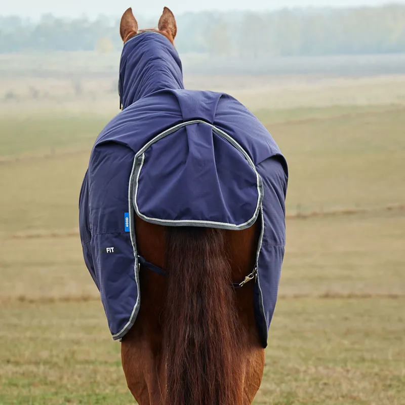 WeatherBeeta ComFiTec Tyro 50g Combo Turnout Rug - Navy/Charcoal-1