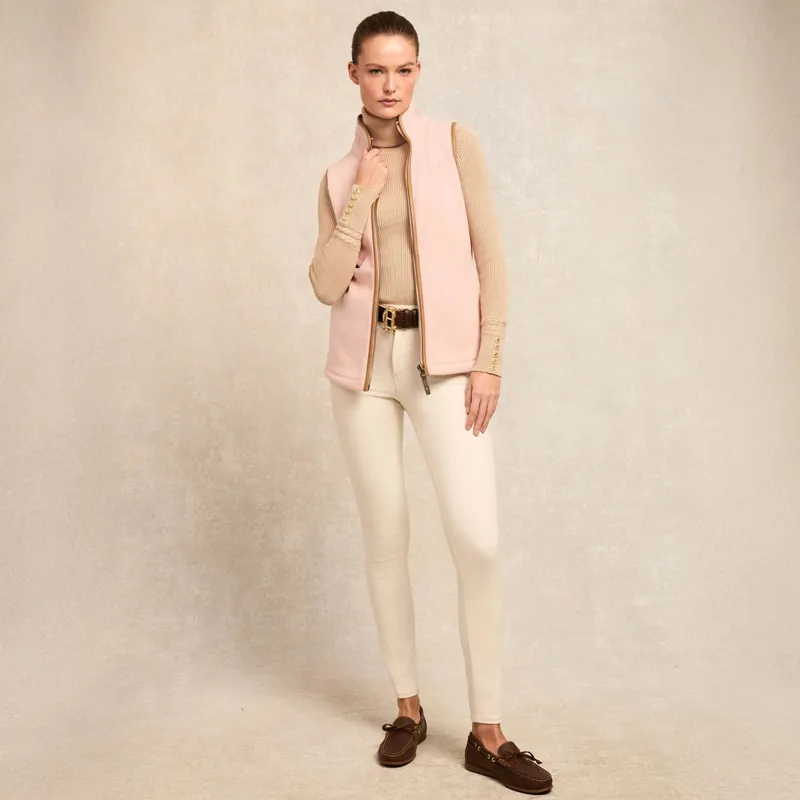 Holland Cooper Country Fleece Womens Gilet - Soft Pink-4
