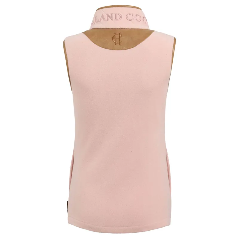 Holland Cooper Country Fleece Womens Gilet - Soft Pink-6