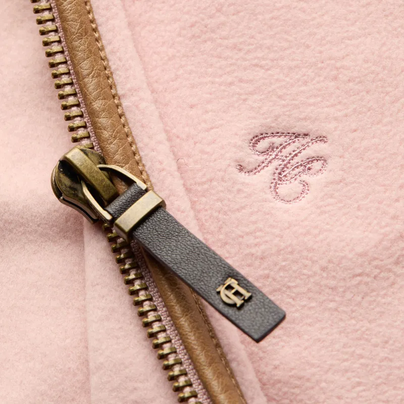 Holland Cooper Country Fleece Womens Gilet - Soft Pink-9
