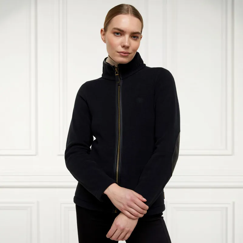 Holland Cooper Country Fleece Ladies Jacket - Black-1