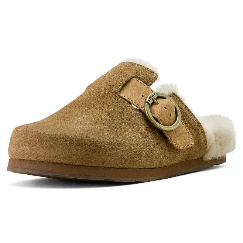 Ariat Country Sherpa Womens Mules - Ranch Brown Suede