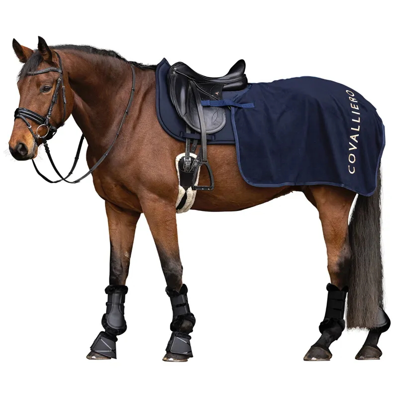 Covalliero Fleece Exercise Sheet - Dark Navy-1